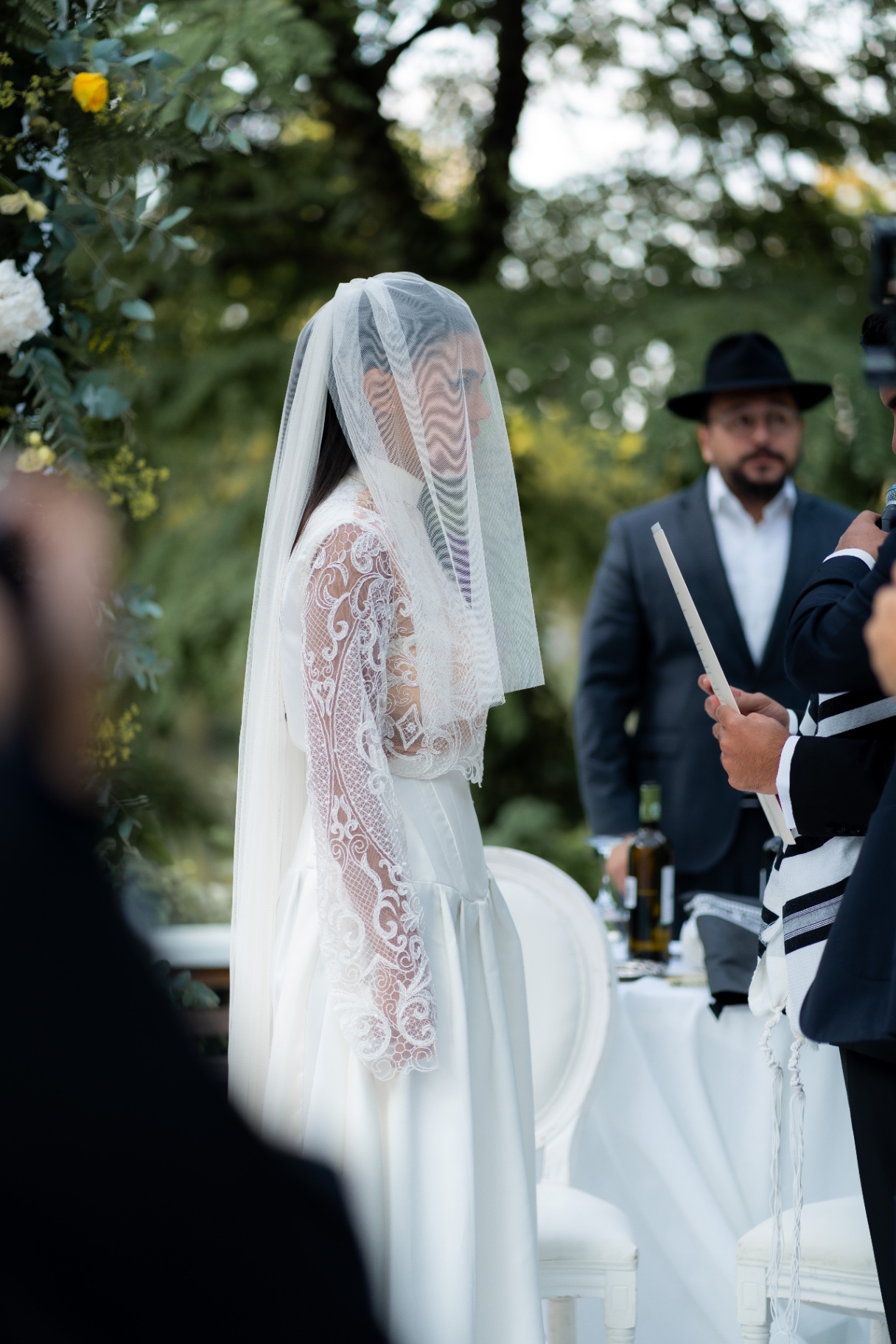 Mariée et son voile